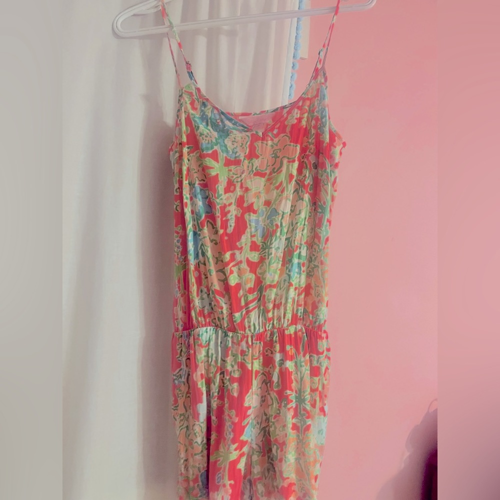 Lilly Pulitzer romper spaghetti strap